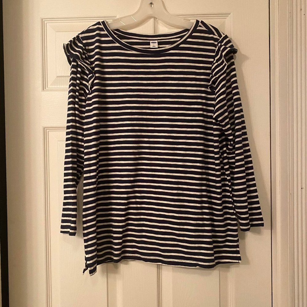 Old Navy Ruffle Shoulder Top